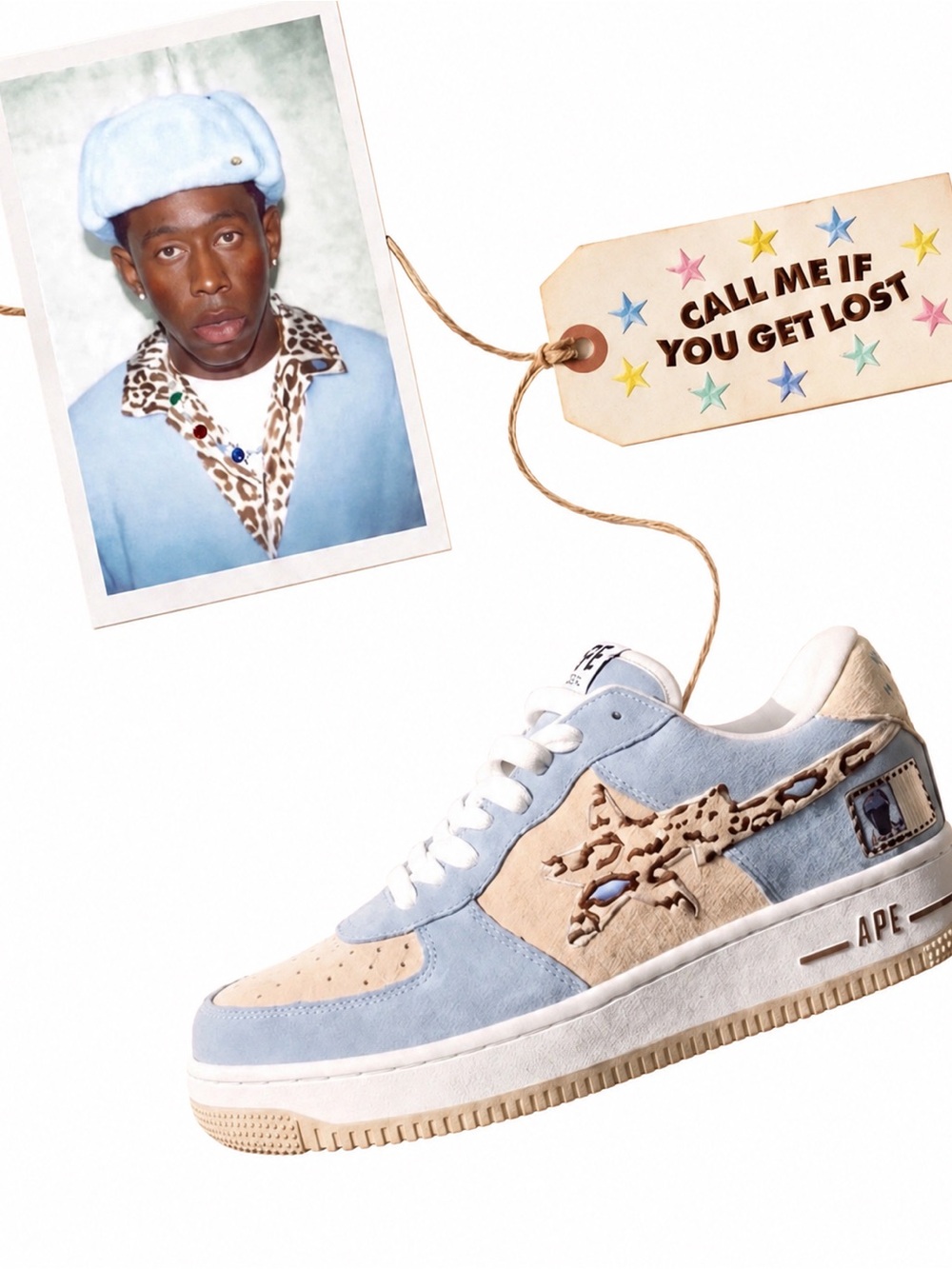 BAPE STA Tyler the Creator x LXGACY Call Me If You Get Lost Sneakers